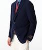 Man On The Boon Notched Lapel Wool Blend Single Jacket_Navy 4714302003