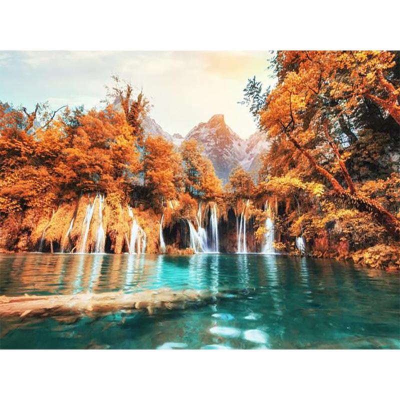 DIY 5D алмазная живопись водопад пейзаж ремесло полная круглая смола Алмазная вышивка крестиком горное настенное искусство