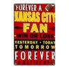Жестяная металлическая табличка Kansas City Chiefs 8x12 Винтажное настенное искусство Декор для домашнего бара