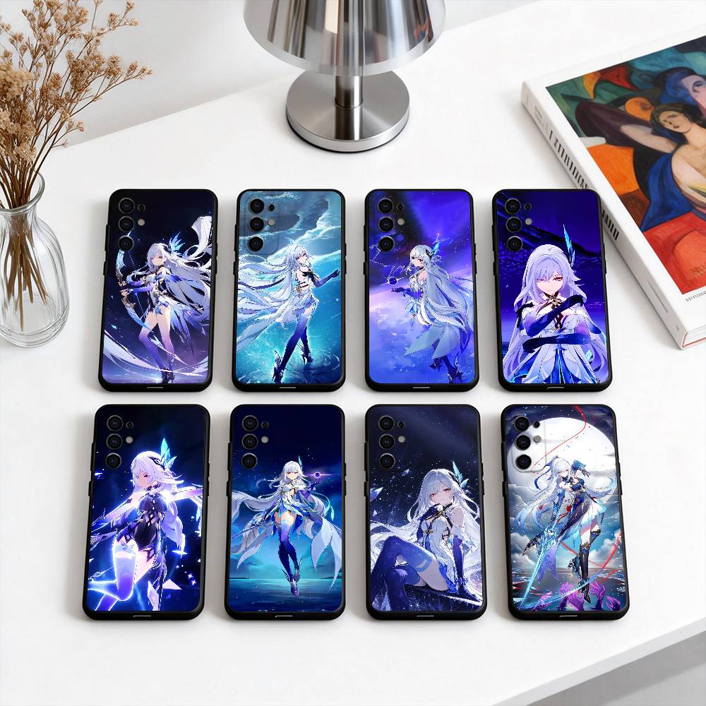 Крутой чехол-кошелек G-GENSHIN IMPACT S-Skirks-GPS для телефона Samsung S25, S24, S21, S22, S23, S30, Ultra, S20, Plus, Fe, Lite, Note, 10, Черная крышка