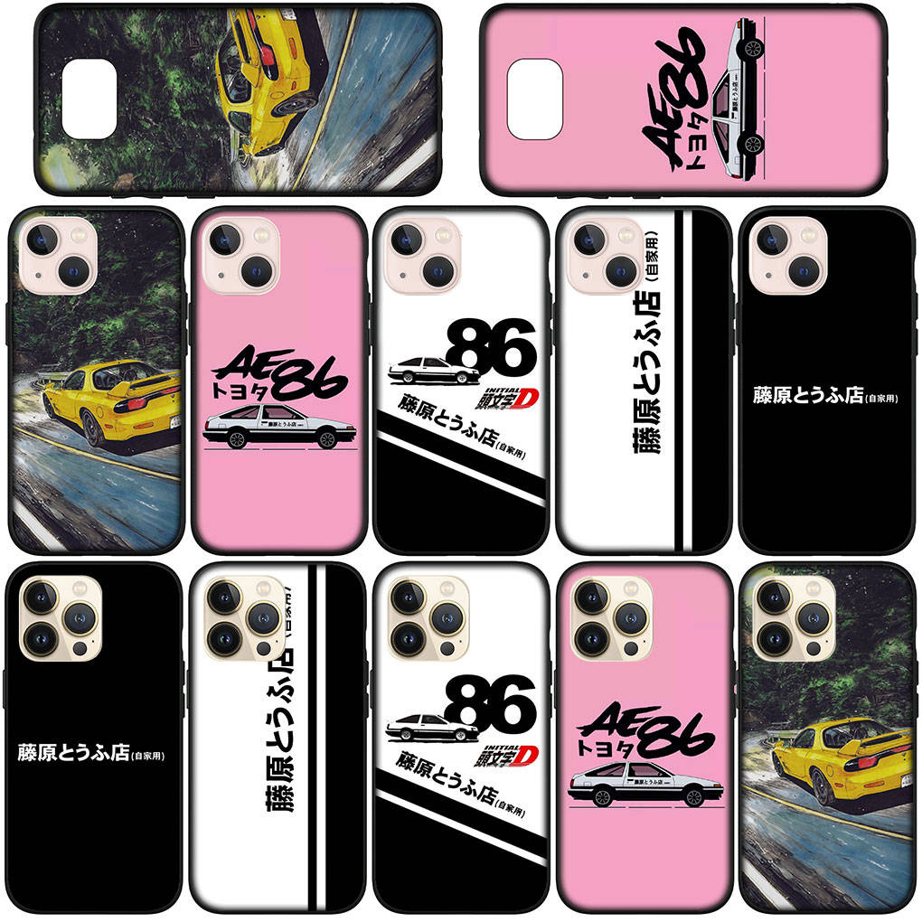 Чехол для телефона Samsung Galaxy S25 S24 S23 iPhone 16 15 Xiaomi Redmi Note 14 13 12 11 Pro Max OPPO Moto Huawei Supercar Initial D Super Car AE86 Cover