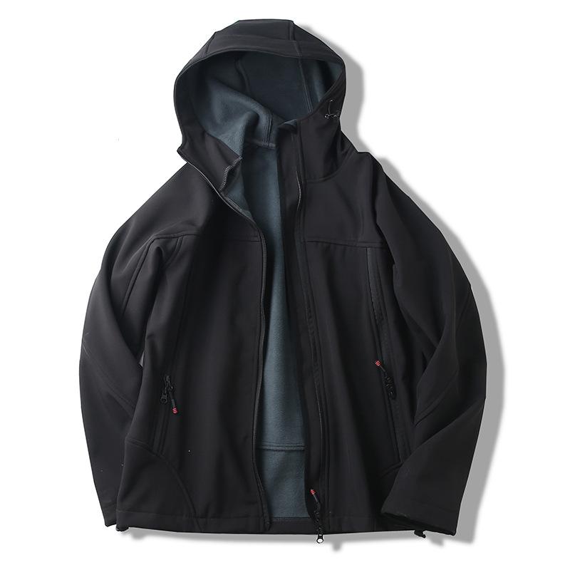 Мужская водонепроницаемая теплая куртка с капюшоном для улицы, спринтерская куртка