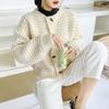 Sweaters Coat Knitted Cardigan Women 2023 Autumn and Winter Long Sleeve Loose Fried Dough Twists Retro Gentle Sweater Female