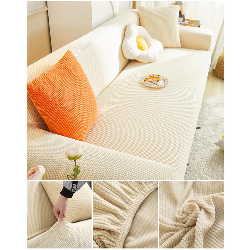Эластичный жаккардовый чехол для дивана, эластичный чехол для дивана, секционный L-образный чехол для дивана, угловой чехол для гостиной, 1/2/3/4 сиденья