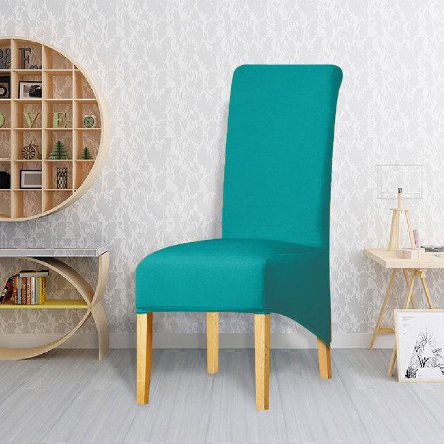 1/2/4/6 шт., эластичный чехол на стул размера XL, чехлы на стулья с длинной спинкой для Рождества, свадьбы, банкета, ресторана, отеля, столовой