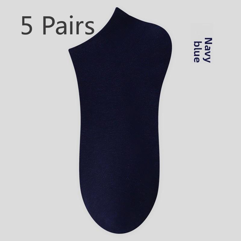 5 пар мужских носков-лодочек, носки впитывающие пот и дезодорирующие, короткие летние, короткие весенние носки