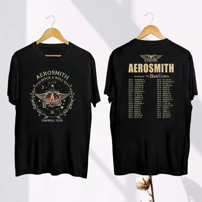 Футболка Aerosmith Peace Out Farewell Tour 2025 Подарок фанату Aerosmith Рок-группа Мерч Футболка 90-х Винтажная одежда Y2K Топ - Мужской ...