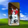 Милый забавный чехол для телефона с кошками для Samsung Galaxy A13, A21s, A22, A31, A32, A52, A53, A71, A80, Мягкий черный корпус