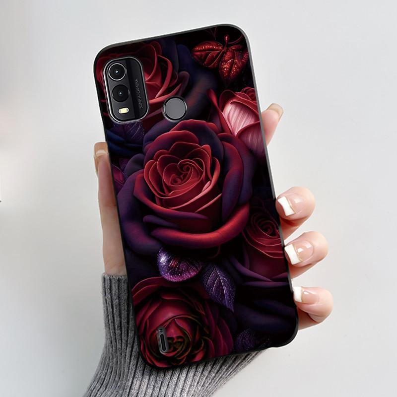 Black Case For Nokia G11 Plus Unique Design Black Cat Holding A Basket Pattern Shell Jelly Color Anti-scratch Soft Casing