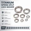 5pcs Titanium Spring Lock Washer M3 M4 M5 M6 M8 M10 M12 M16 M18 M20 TA2 Titanium Gr2 Spring Split Lock Washer Elastic Gasket
