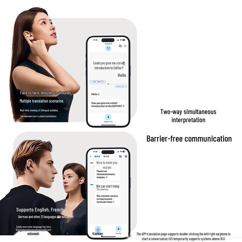 EDIFIER Comfo Clip Q Open-Ear Wireless Ear-Clip Headphones