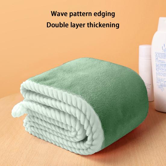 Шапочка для душа, быстросохнущая, с высоким водопоглощением, мягкая, двухслойная, впитывающая сухие волосы, обертывание для душа, полотенце, принадлежности для ванной комнаты