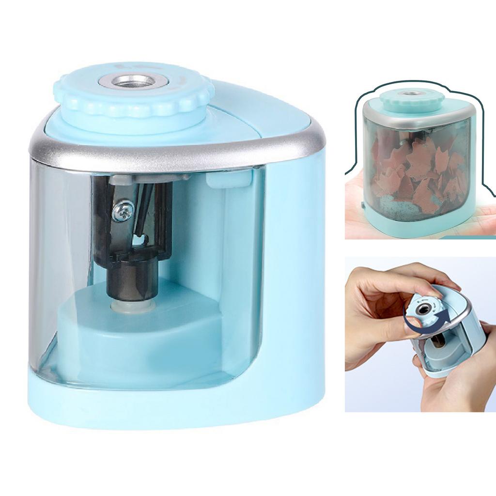 Электрическая точилка для карандашей Полуавтоматическая Работает от батареек Простое управление Точилка для карандашей для детей