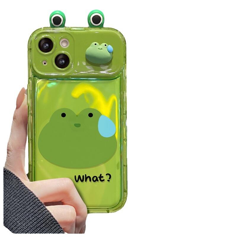 Подходит для Opporeno9 Чехол для мобильного телефона Findx5/x3 Забавная лягушка Кукла Подвеска A72/97 Флип-зеркало для женщин