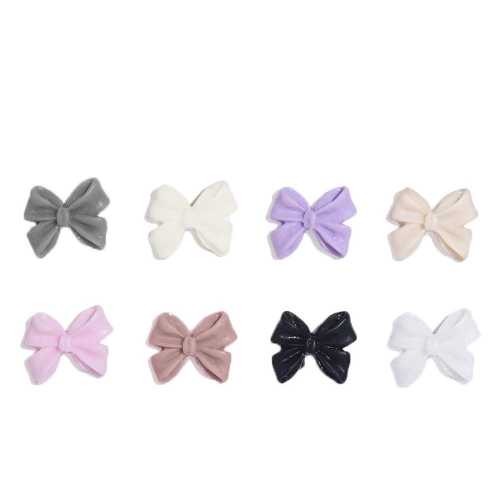 10PCS Bow Accessories Supplies 3D Rhinestone New Manicure Design  Hairclip