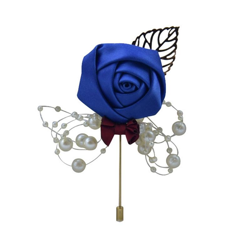 Церемония Бал Корсаж Брошь Свадебный Жених и Невеста Моделирование Цветочный Корсаж