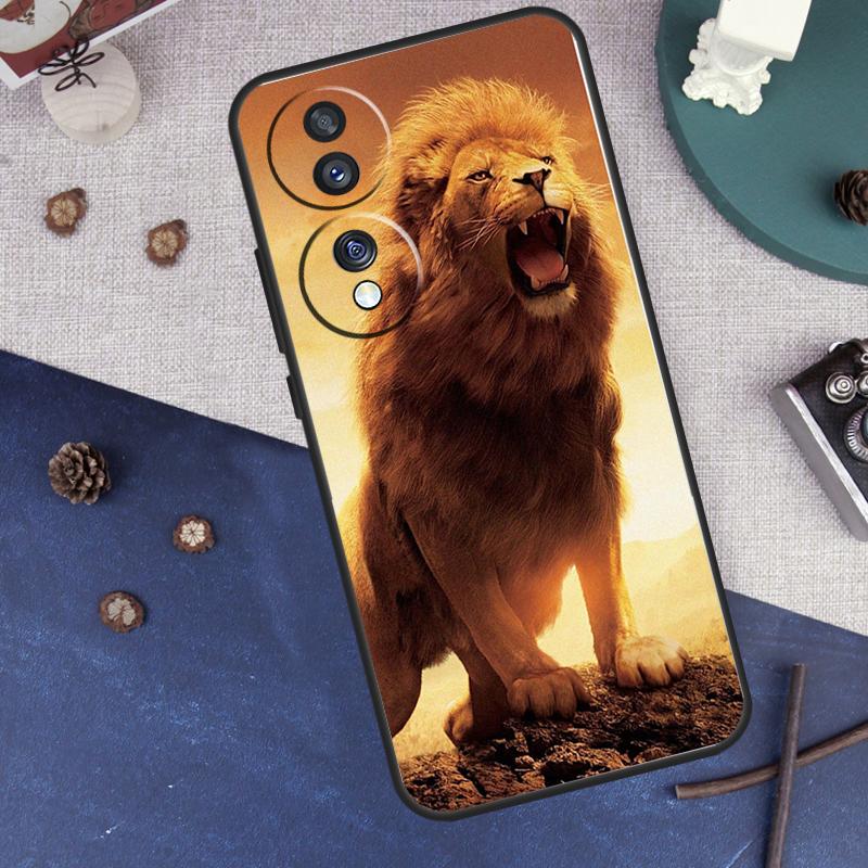 Чехол 'Рычащий Лев' Для Honor Magic 7 6 5 8 Pro Чехол Для Honor 400 200 50 70 90 Lite X8a X8b X9a X9b X9c
