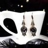 Grey Crystal Turkish Women's Earrings Vintage Wedding Jewelry Earrings Gift