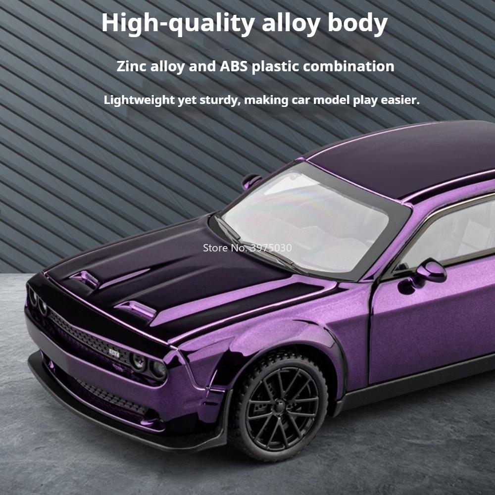 1:32 Dodge Hellcat Литые Модели Автомобилей Металлическая Игрушка Открывающиеся Двери Оттяни Назад Звук Свет Амортизация Автомобили Фестивальный Подарок Для Ребенка