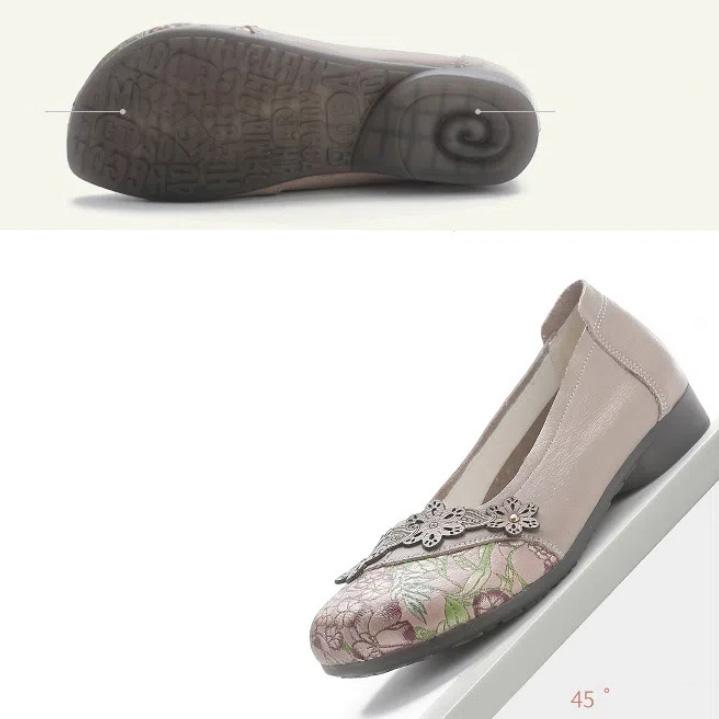 Женские лоферы, новая летняя женская обувь ручной работы из натуральной кожи, женская обувь без шнуровки на плоской подошве для мамы