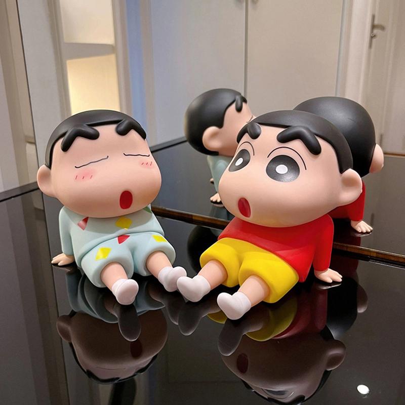 3D Crayon Shin chan Phone Stand Anime Cartoon DIY Crayon Shin chan Model Decoration Office Decor New Year Navided Party Gift