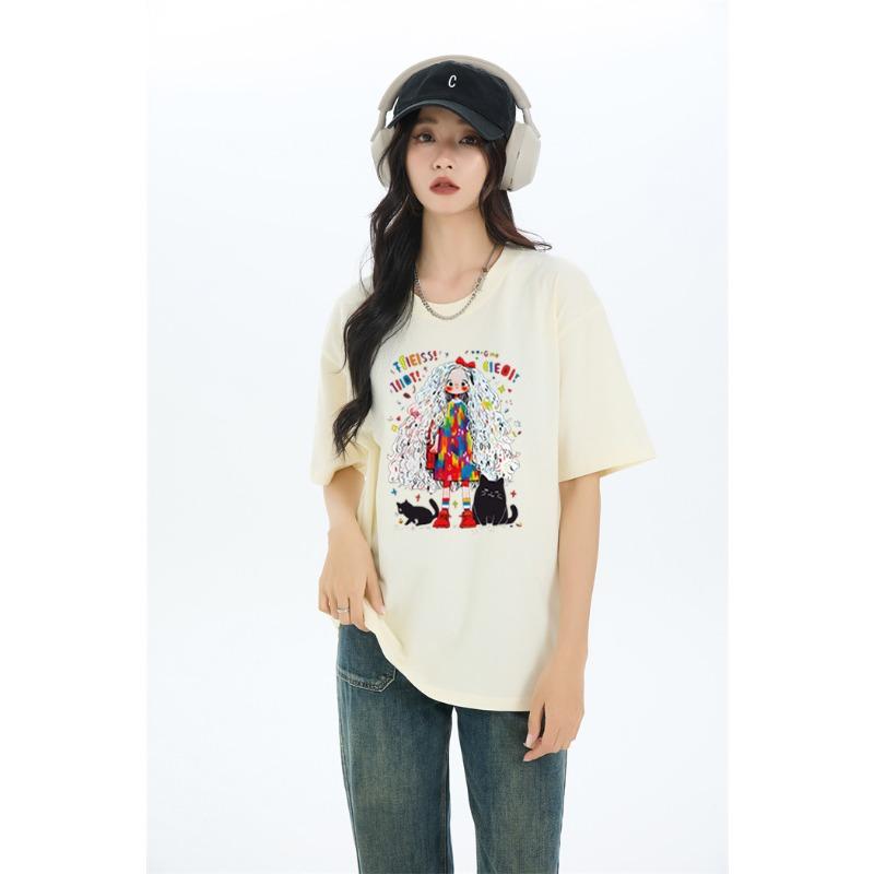 VEZFAA Женские модные повседневные летние весенние блузки и рубашки с круглым вырезом с короткими рукавами