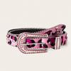 Belt Girl Millennium Abi Spicy Girl Punk Accessories Jeans Water Diamond Shining Diamond Rivet Wide Belt