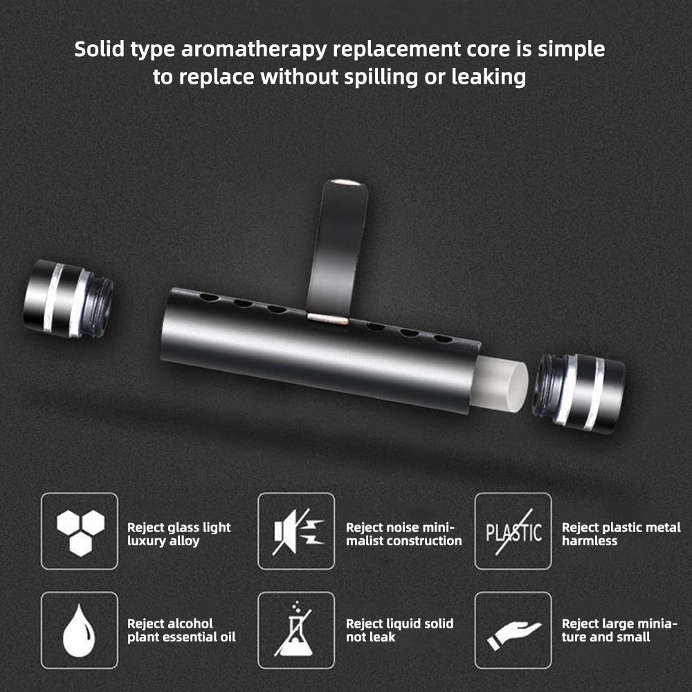 Car Air Fresheners with 5 Flavors Solid Perfume Stick Air Vent Perfum Diffuser Air Outlet Aromatherapy Clip Auto Purifier Auto Interior Accessorie