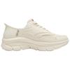 Skechers Слипоны Удобные Модные Низкие Повседневные Кроссовки Женские Бежевые 158860-OFWT