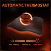12V-24V Heated Car Seat Cover Fast Heating Pad Winter Warm Flannel Cushion Black