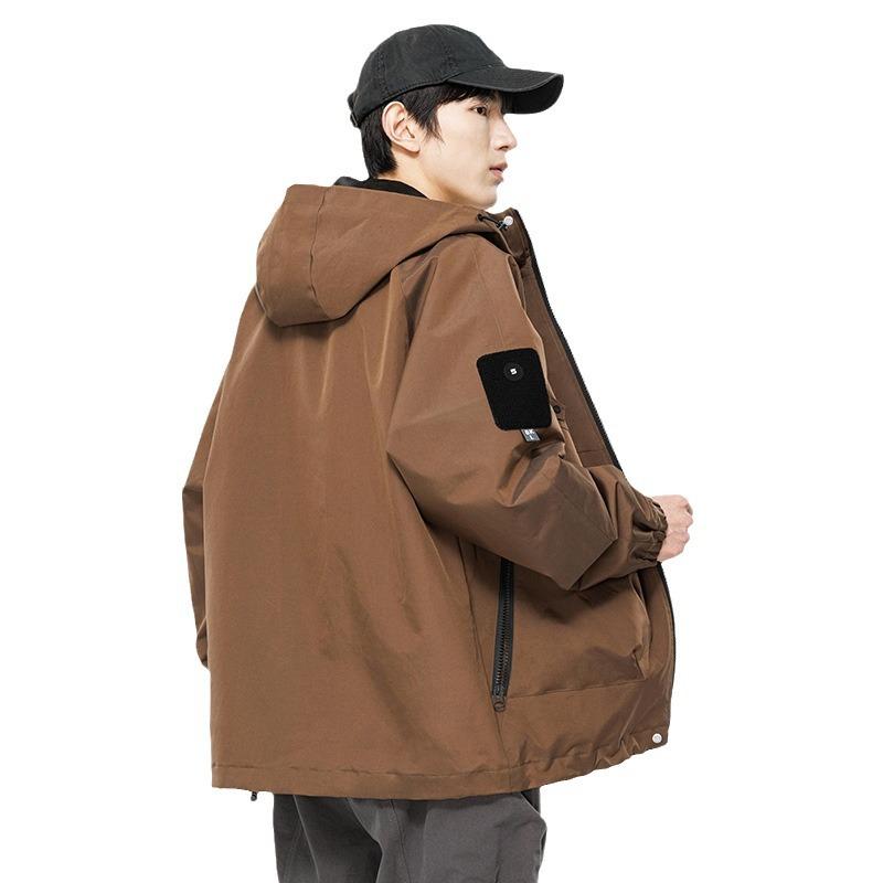 Autumn New Jacket Men's and Women's Outdoor Mountain Jacket Couple's Trendy Brand Hooded Jacket