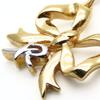 Used NINA RICCI Necklace NR logo metal gold plating