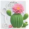 Cactus Silicone Molds Cactus Flower Fondant Mold Cake Decorating Tools Cupcake Topper Chocolate Candy Craft Gum Paste Polymer Clay