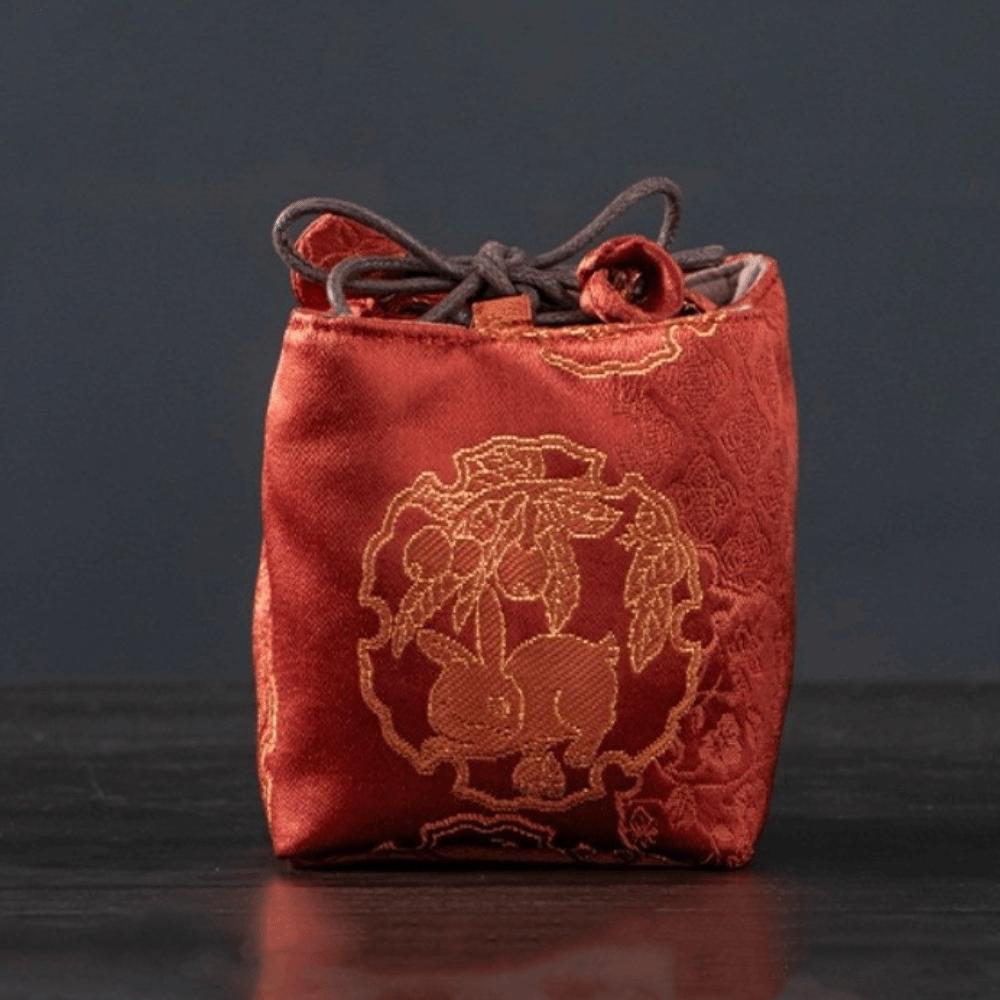 Вышитая сумка в китайском стиле, утолщенная сумка для хранения чайника, грелка для чайника, китайская чайная культура