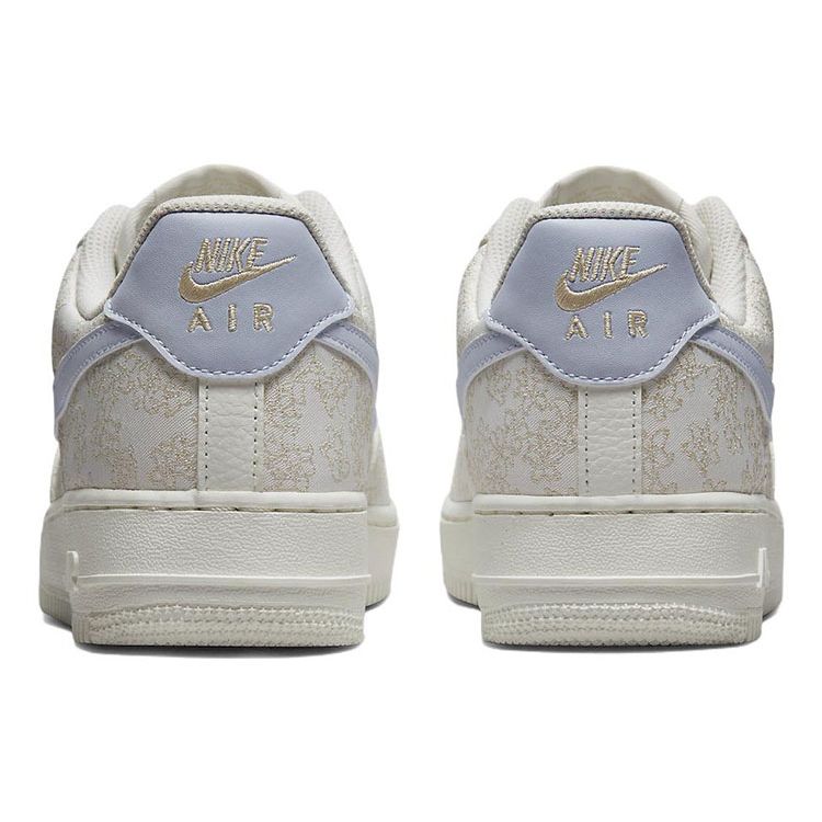 Nike Air Force 1 07 SE жаккардовые женские кроссовки с цветочной вышивкой белые многоцветные футбольно-серые DR6402-900