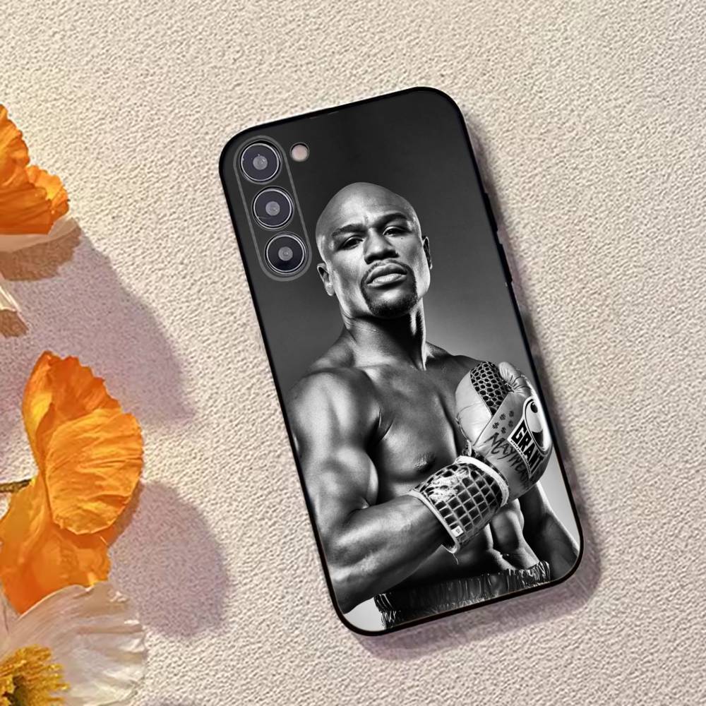 Чехол для телефона Бокс Флойд Мейвезер-FM для Samsung Galaxy A73, A72, A71, A70, A53, A52, A51, Другие Мягкий Черный Чехол
