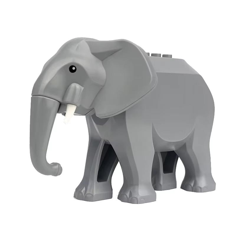 MOC Ферма Зоопарк Животные Строительные блоки Крокодил Акула Дельфин Шимпанзе Корова Леопард Развивающая игра Аксессуары Кирпичики Детские игрушки