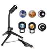 Светодиодная лампа для проекции Луны и Земли, 3D-проектор с изображением Луны и Земли, вращающийся на 360 градусов светодиодный ночник для