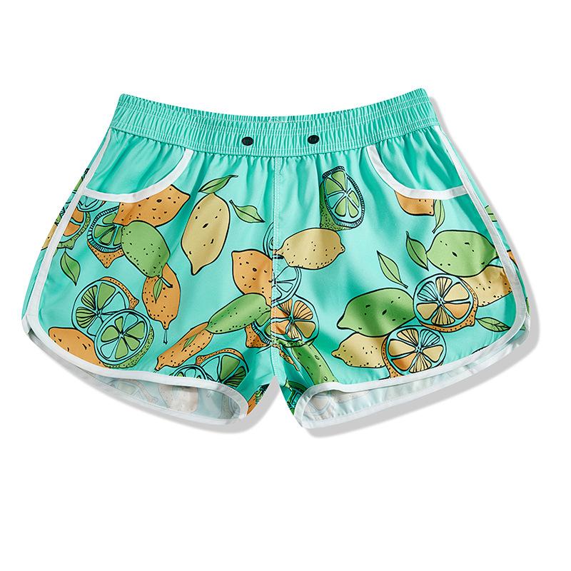 Летние женские повседневные пляжные быстросохнущие шорты, свободные короткие брюки с эластичной резинкой на талии