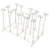 Skewer Stand Fryer Grill Rack Set Stainless Steel Vertical BBQ Grill Rack Round Rotating Fryer