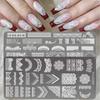Stamping Plates Set Bows Flowers Lace Design Manicures Decoration Metal Plate Transfer Sweet Series Template