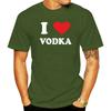 T Shirts Short Crew Neck Make Your Own I Love (Heart) Vodka Best Friend Mens Shirts