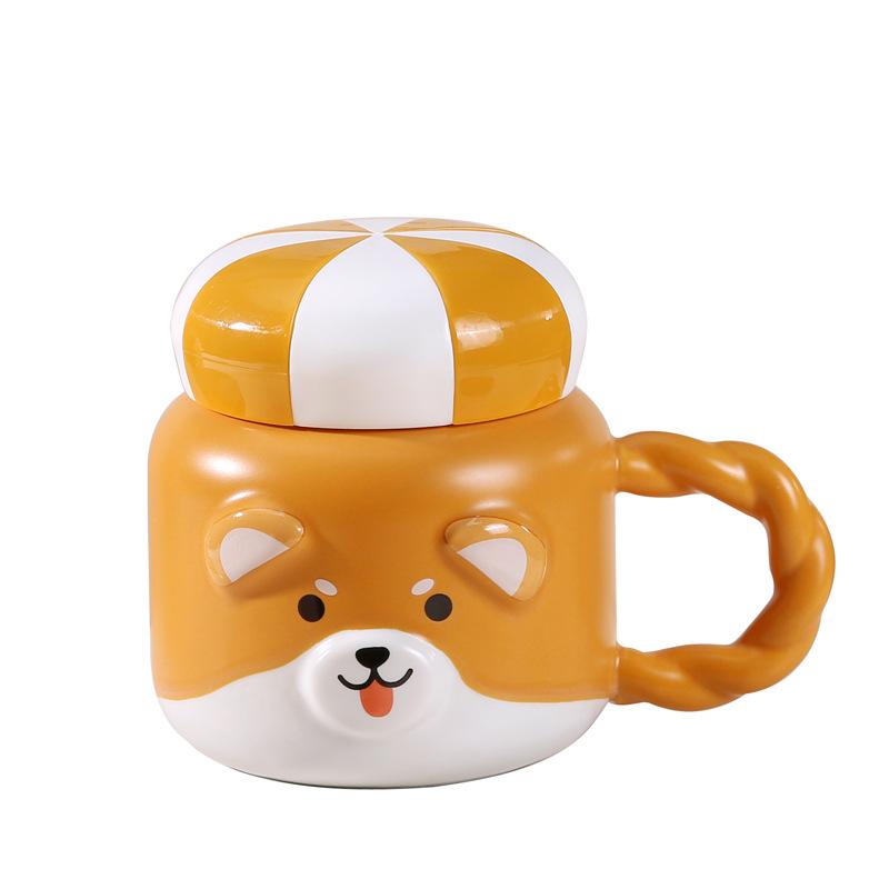 Мультяшная керамическая кружка Милая животная чашка для воды Девушка Государственное учреждение Высоко выглядящий Подарок на день рождения