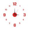 DIY Wall Clock Modern Large 3D Wall Clock Stickers Silent Frameless Clock Night Light Needles Ticking Clock