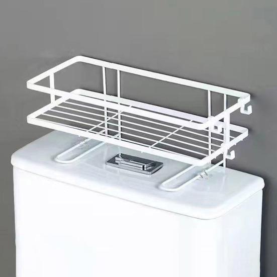 Органайзер для туалета, полка для хранения вещей, устойчивая к коррозии, прочная, несущая способность, не требующая сверления, полка для туалета