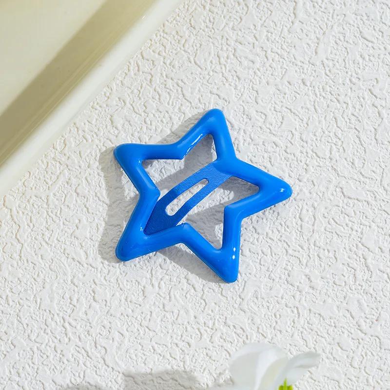 10 шт./набор Милые красочные заколки для волос в виде звезд для девочек, детей. Прекрасное украшение для волос, заколки, детские аксессуары для волос.
