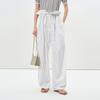 LESS 2025 Summer Cotton Blend Loose Straight-Leg Pants