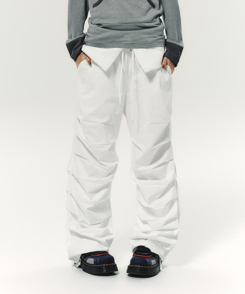NYXX Tuck Pants White