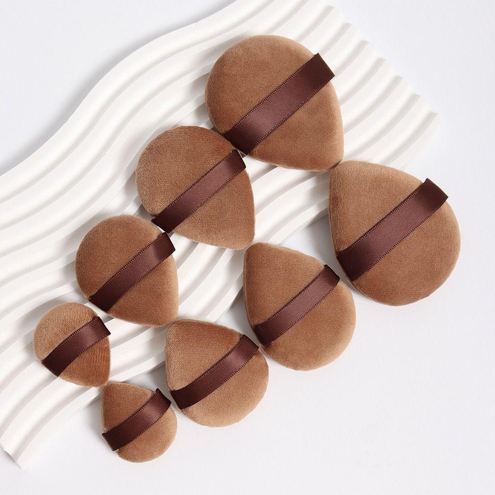 Professional Velvet Cosmetic Powder Puff S/M/L Thumb Air Cushion Puff Mini Finger Puff Face