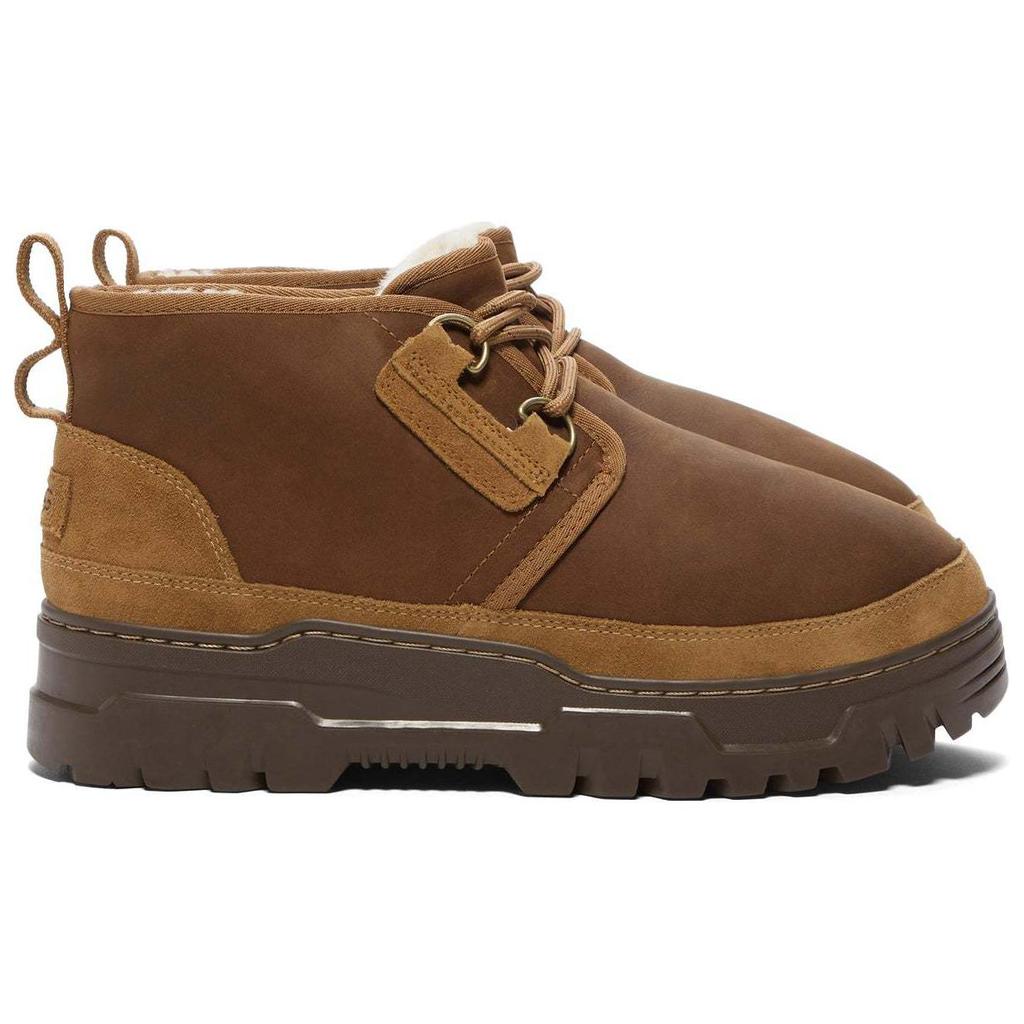 UGG Neumel Comfortable Versatile Short Snow Boots Men Boots Brown 1158230-CHE